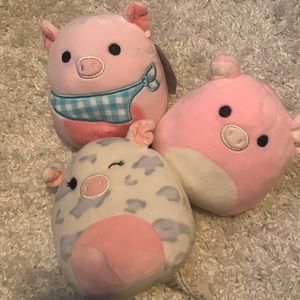 Squishmallow 3 Pig bundle